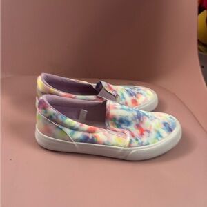 Colorful Tie-Dye Kids Slip-On Shoes